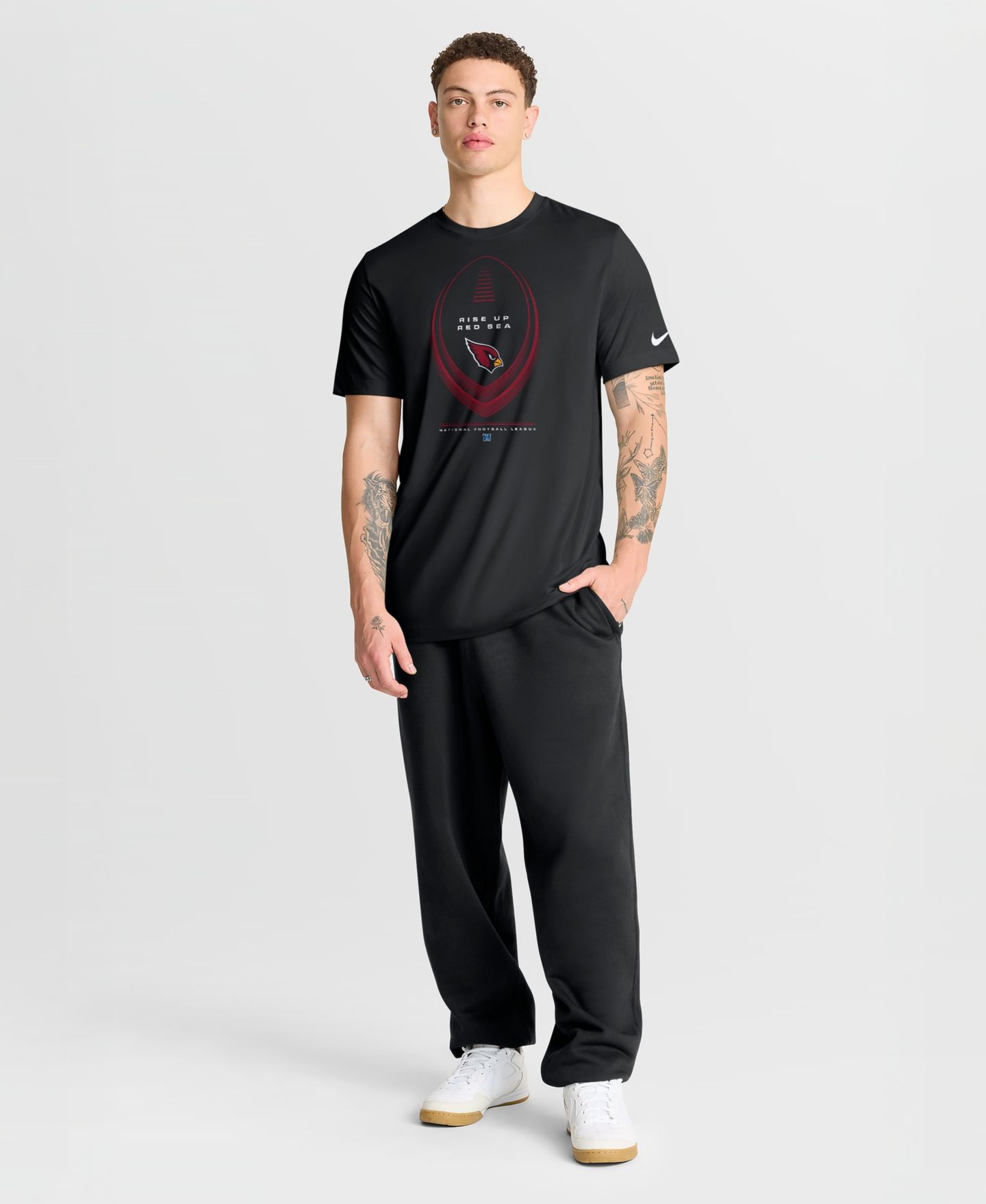 Мужская футболка Nike Black Arizona Cardinals Legend Icon Dri-FIT — фото 3