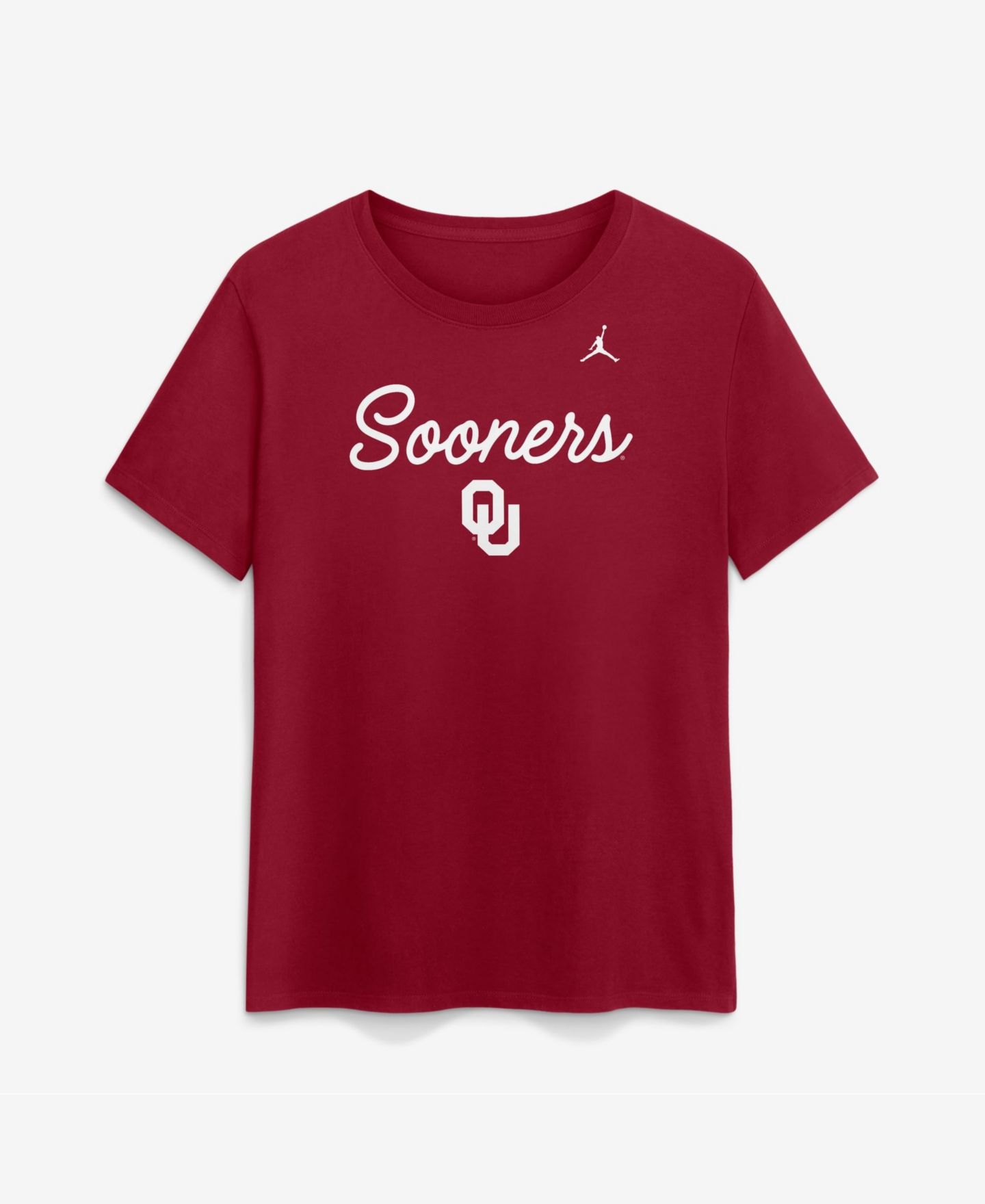 Женская футболка Jordan Crimson Oklahoma Sooners Script Mantra Logo — фото 4