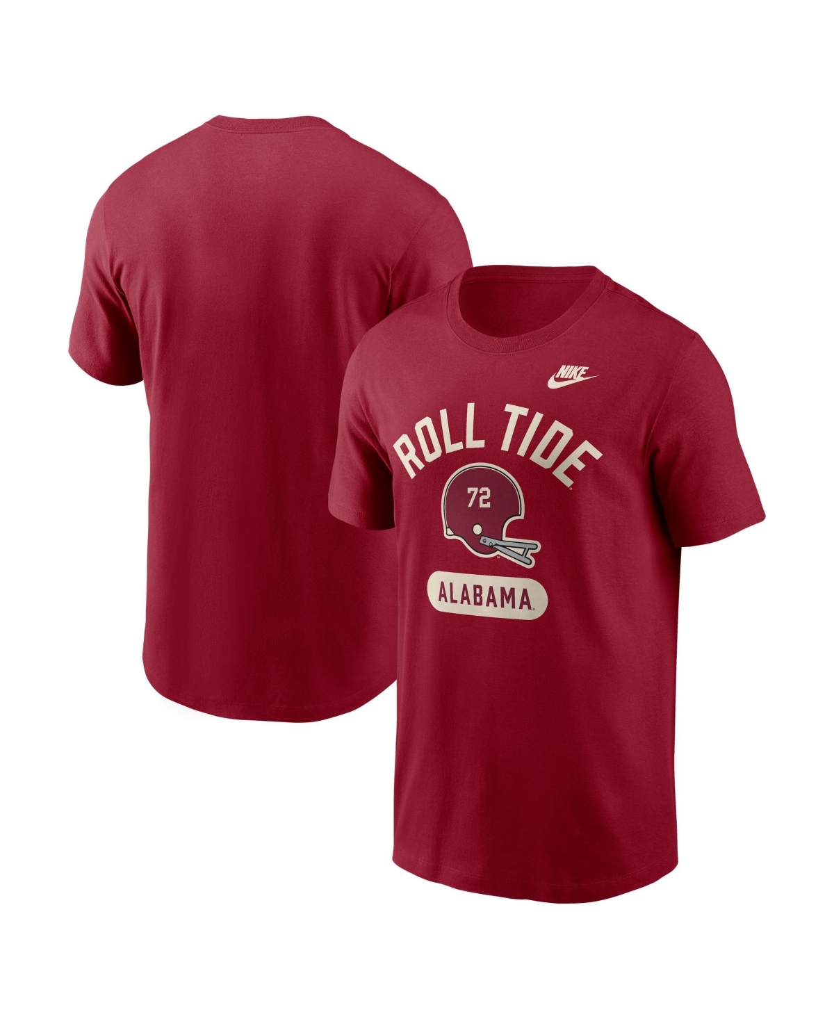 Nike Men's Crimson Alabama Tide Legacy Arch Helmet T-Shirt