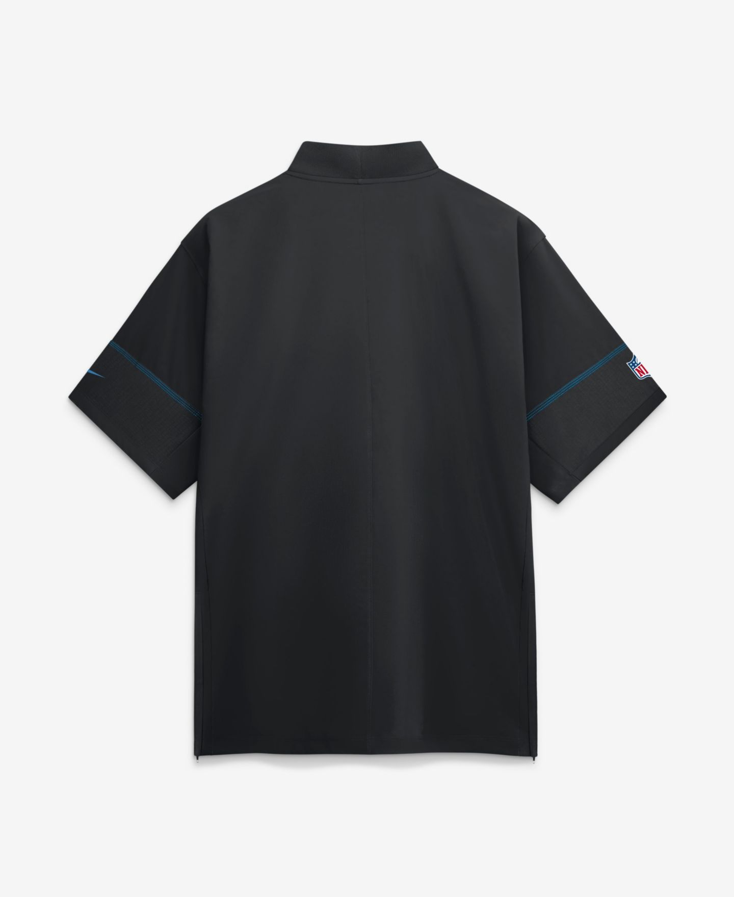 Мужская куртка Nike Black Carolina Panthers Sideline Short Sleeve Quarter-Zip Coaches — фото 2