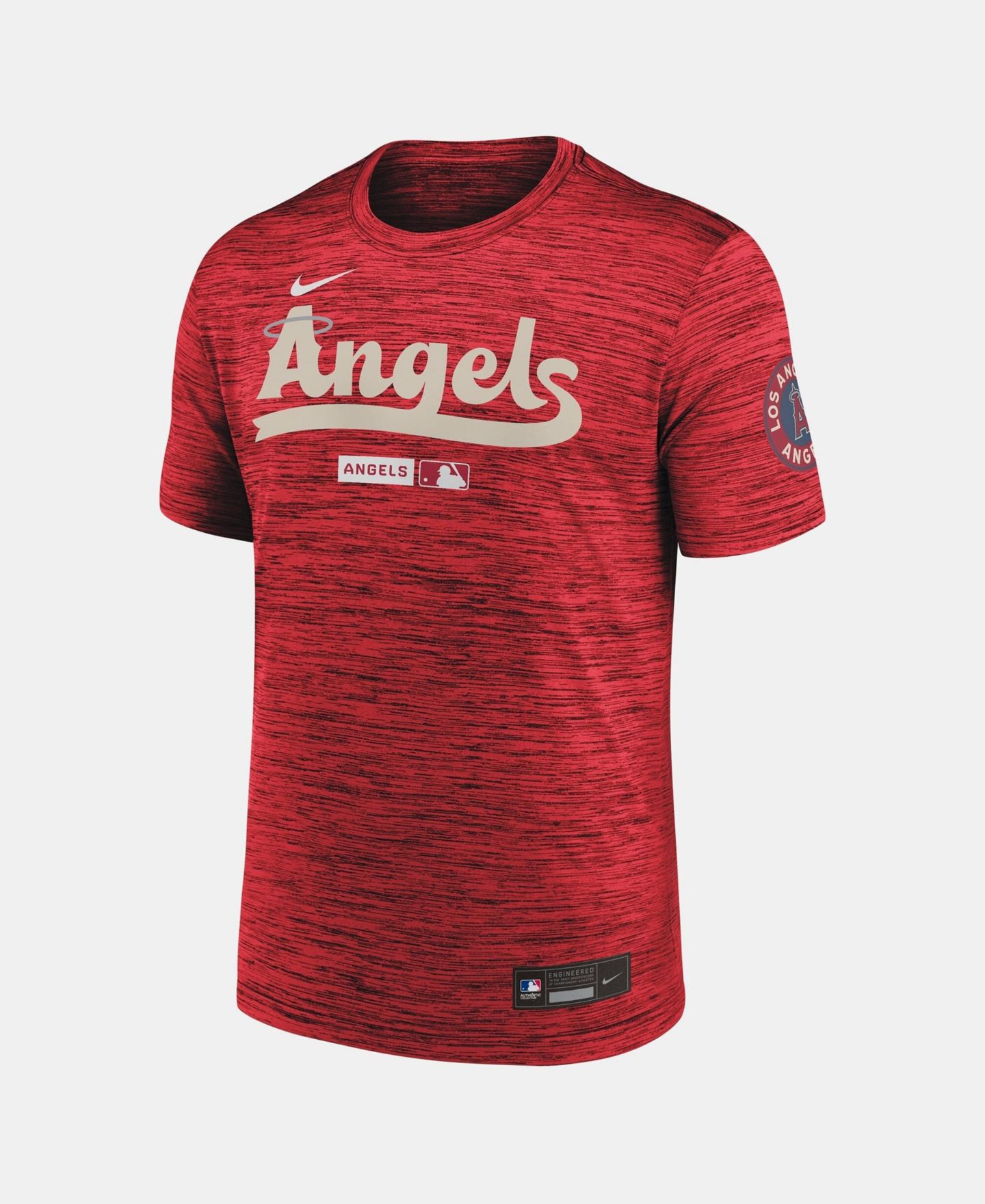 Мужская футболка Nike Red Los Angeles Angels Authentic Collection City Connect Velocity Dri-FIT — фото 3