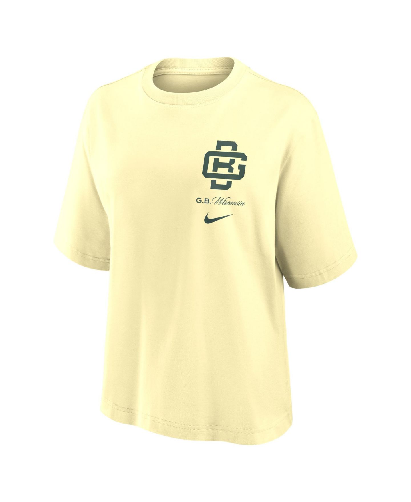 Женская футболка Nike Cream Green Bay Packers 2026 Rivalries Collection Boxy — фото 4