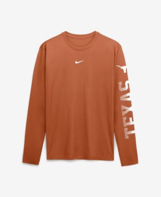 Men's  Texas Orange Texas Longhorns Primetime Logo Sleeve Legend Dri-FIT Long Sleeve T-Shirt