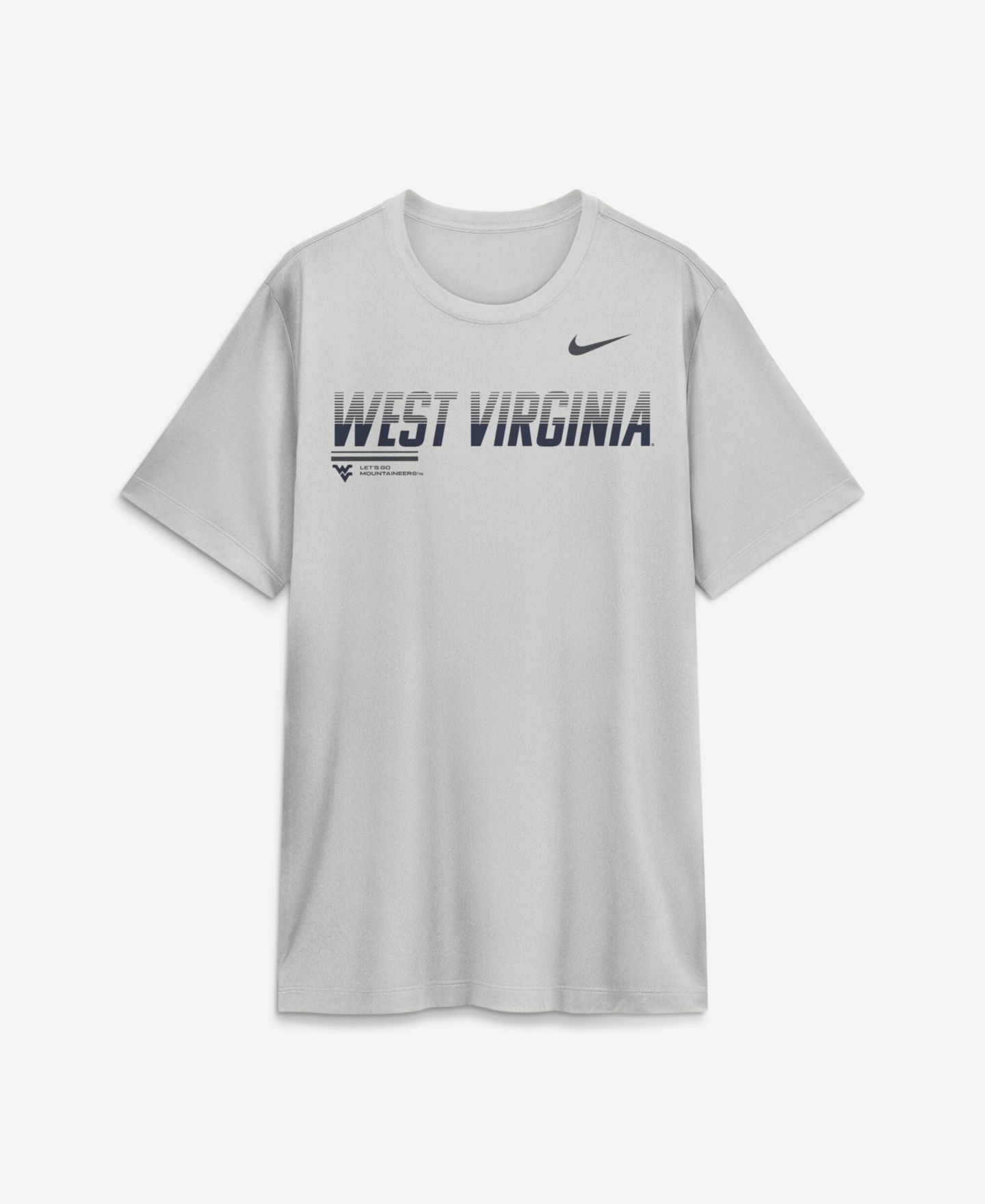Мужская футболка Nike Gray West Virginia Mountaineers Sideline Legend Dri-FIT — фото 4