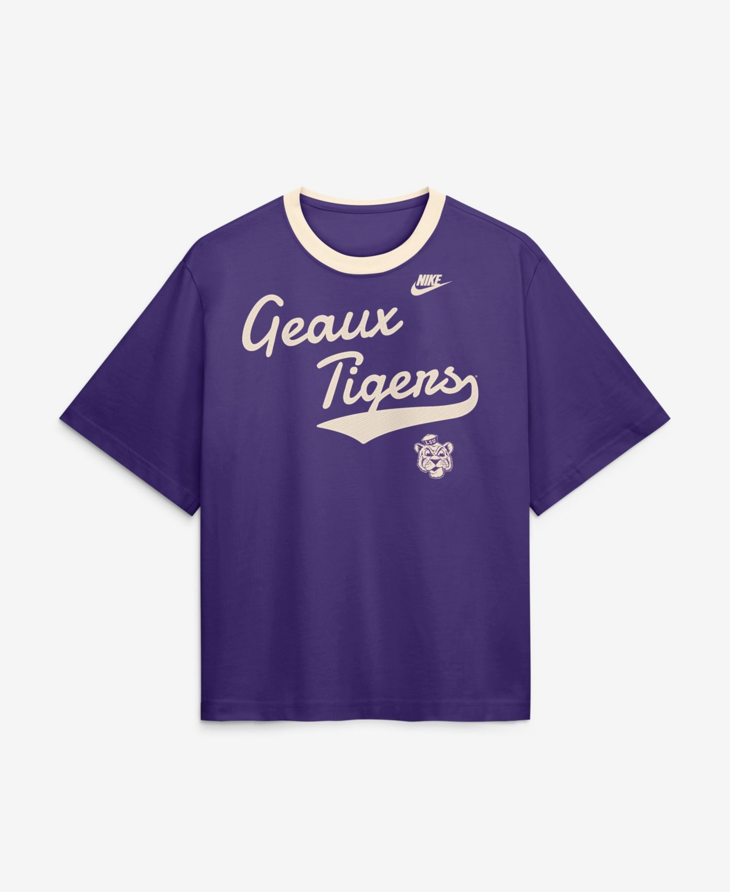 Женская футболка Nike Purple LSU Tigers Legacy Fight Song Boxy — фото 1