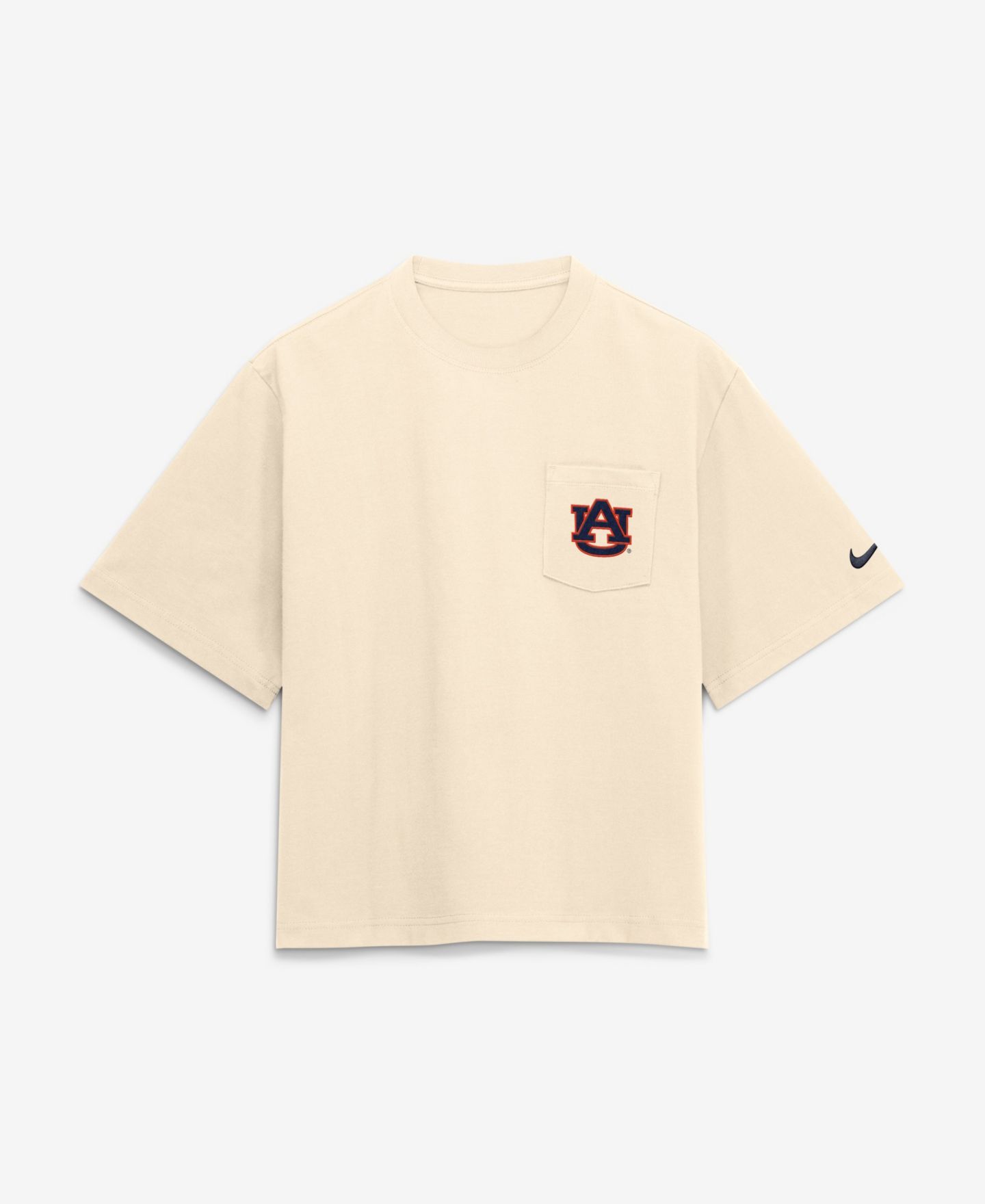 Женская футболка Nike Natural Auburn Tigers Pocket Boxy — фото 1