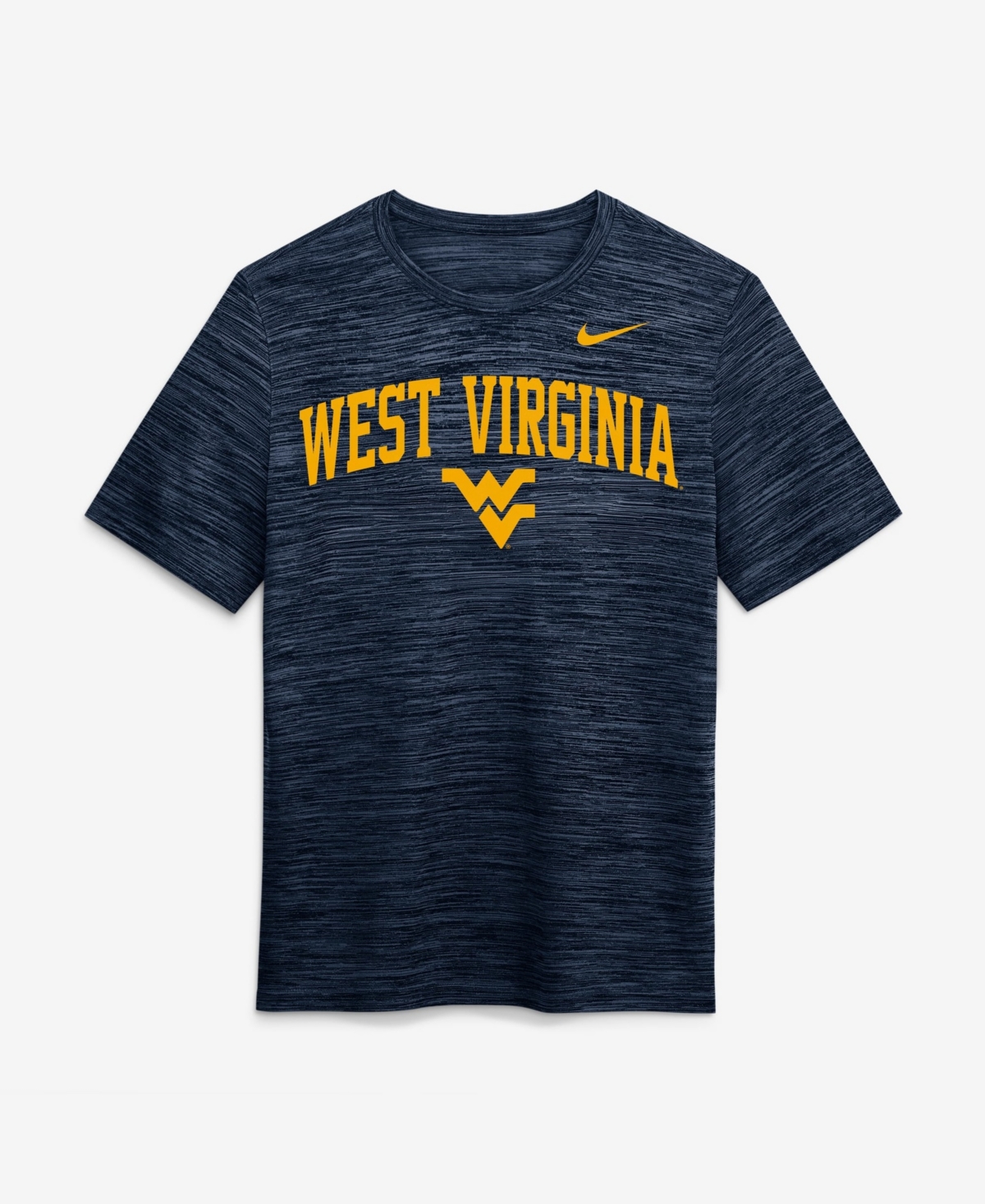 Nike Men's Navy West Virginia Mountaineers Primetime Arch Logo Velocity Dri-fit T-Shirt