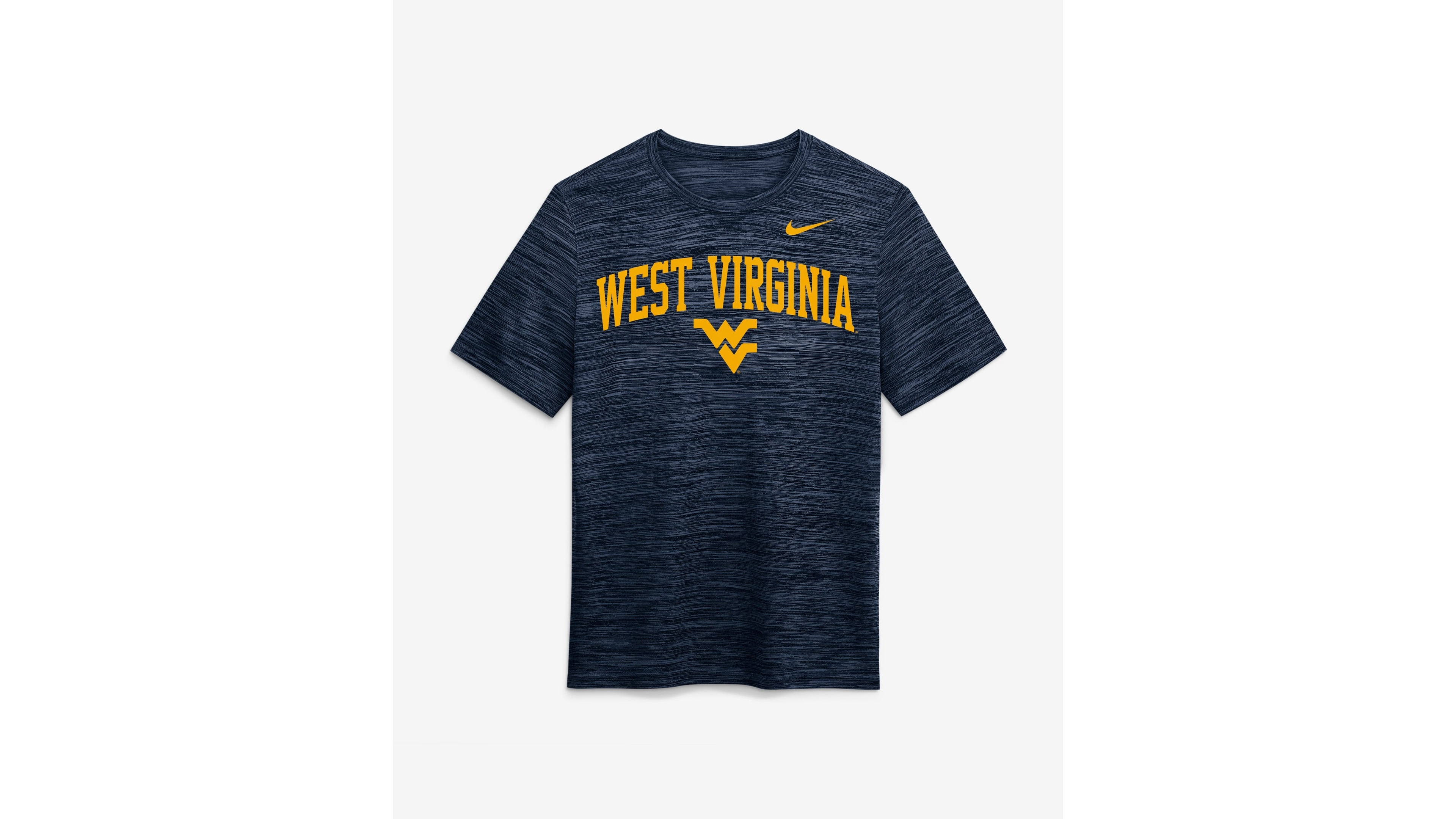 Nike Men's Navy West Virginia Mountaineers Primetime Arch Logo Velocity Dri-fit T-Shirt