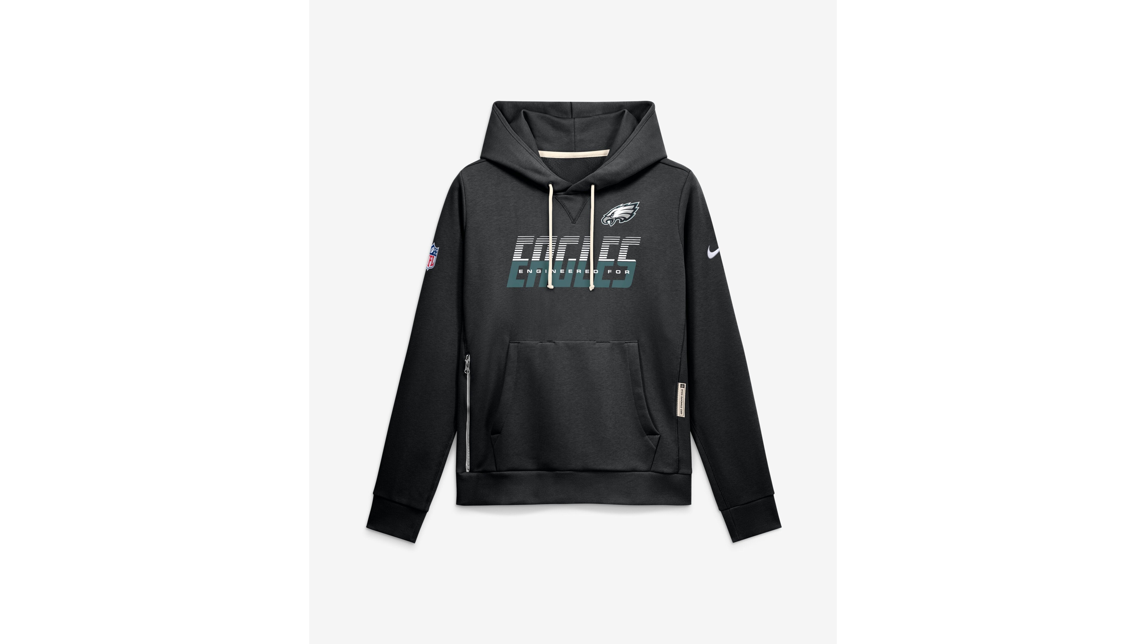 Nike Women's Black Philadelphia Eagles Sideline Standard Issue Dri-fit Hoodie