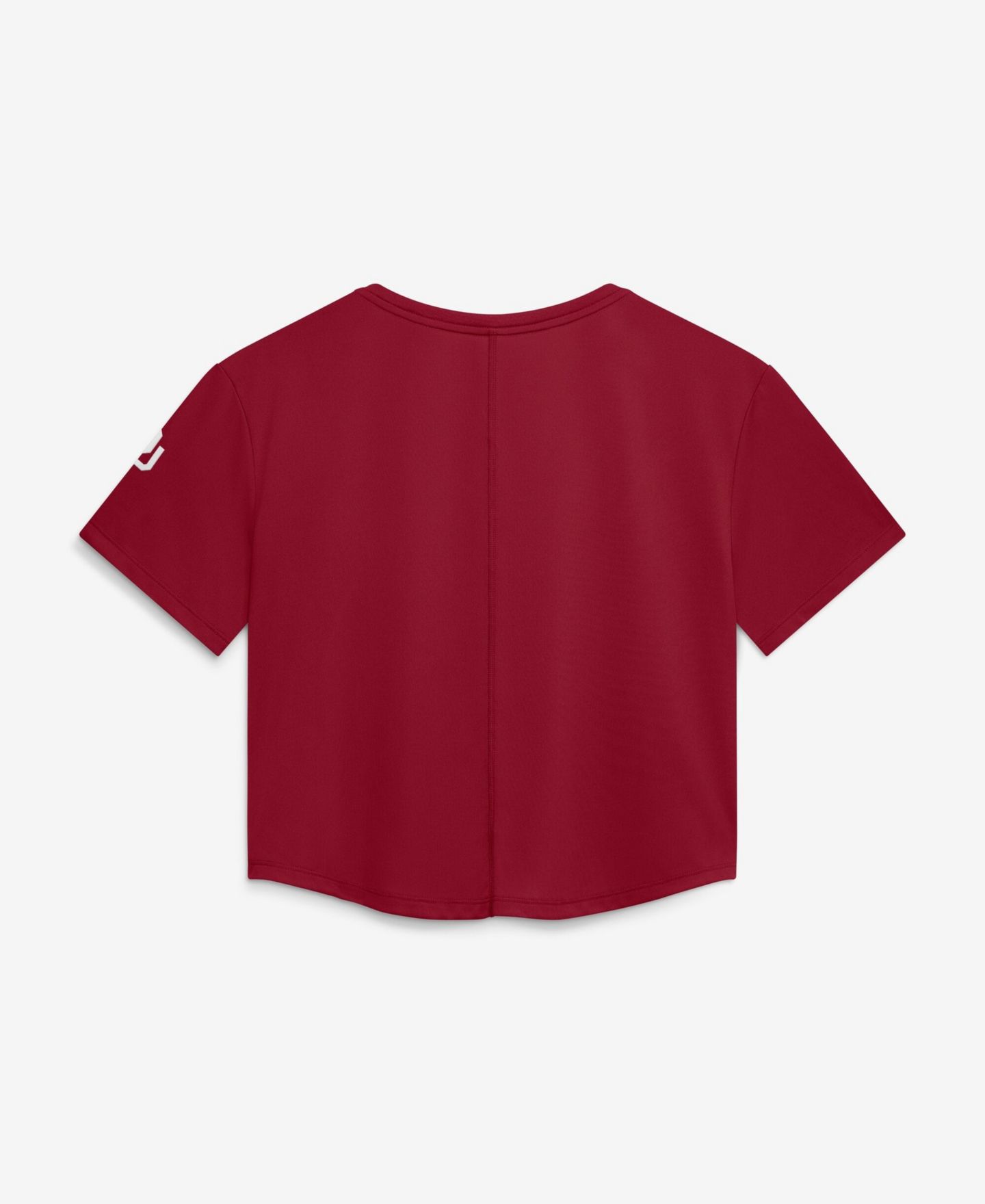 Женский топ Nike Crimson Oklahoma Sooners Premium Performance Dri-FIT Cropped — фото 2