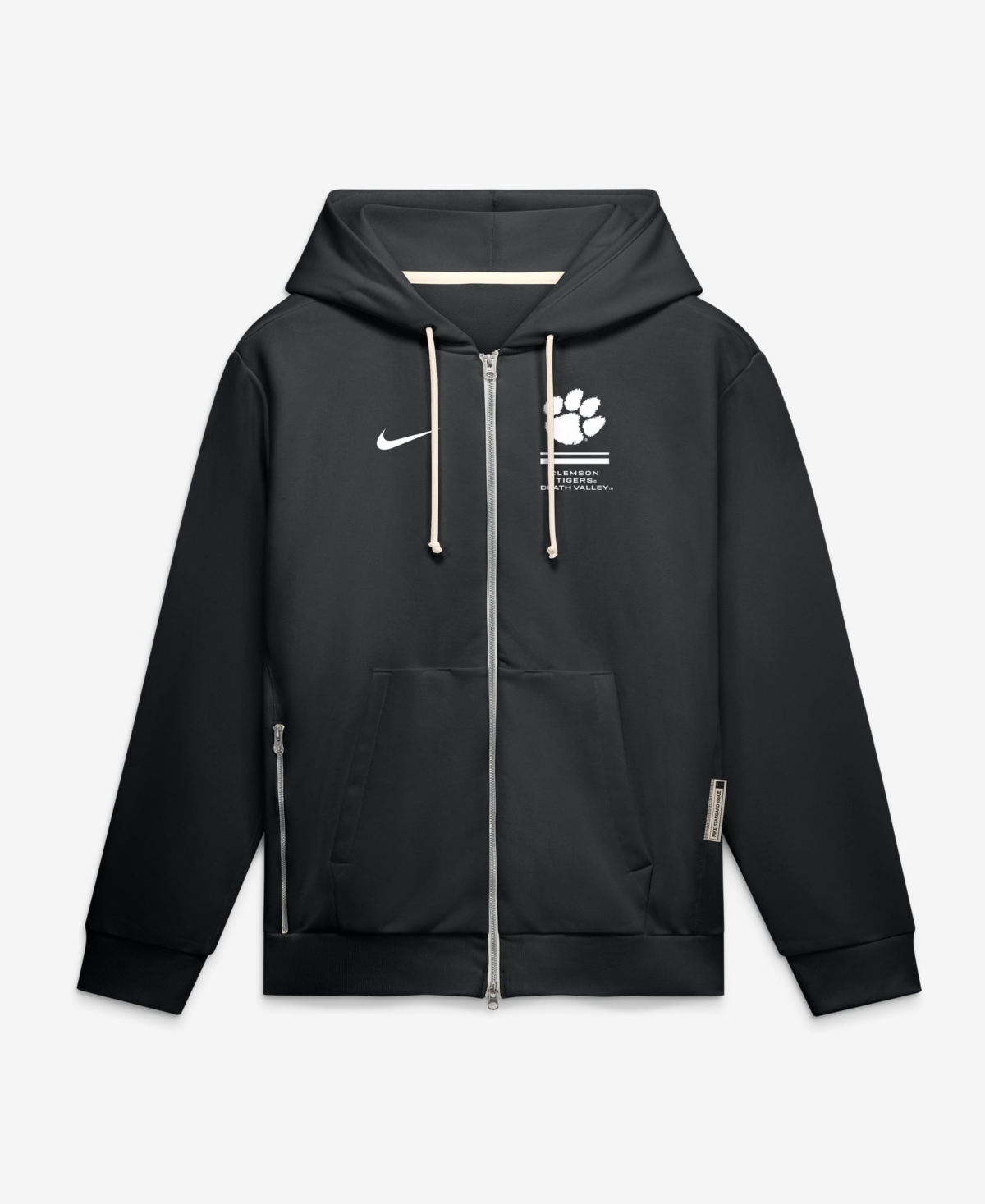 Nike Men's Black Clemson Tigers 2026 Sideline Standard Issue Dri-fit Full-Zip Hoodie