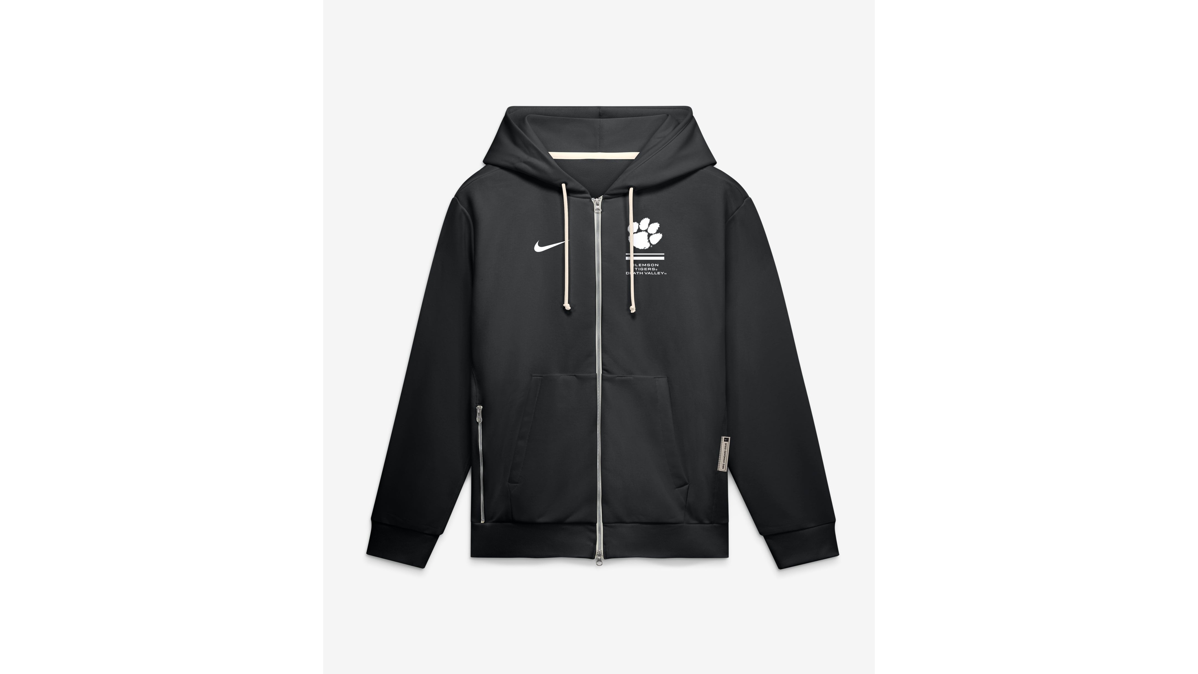 Nike Men's Black Clemson Tigers 2026 Sideline Standard Issue Dri-fit Full-Zip Hoodie
