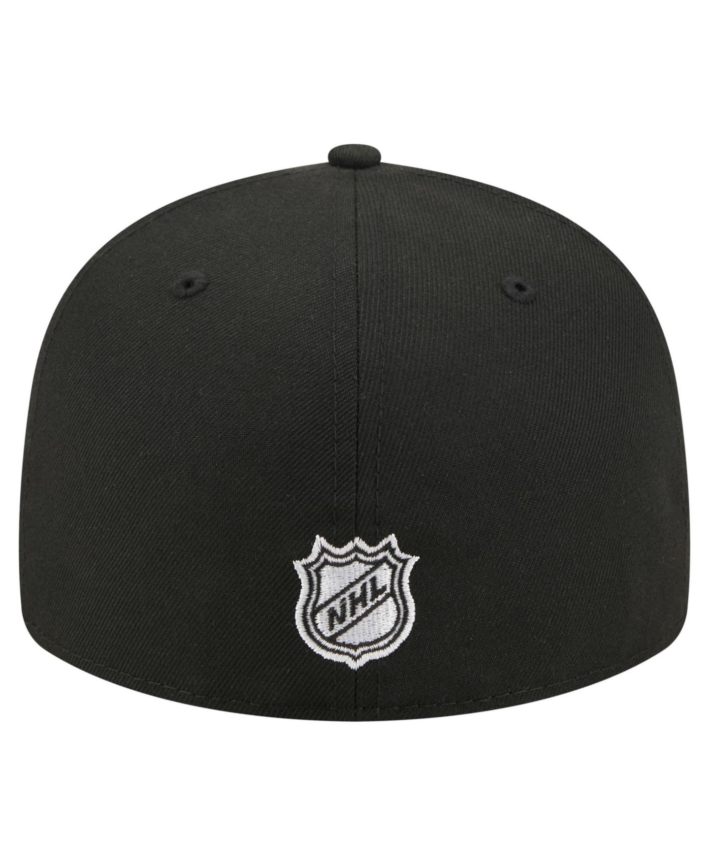 Мужская кепка New Era Black Florida Panthers Freedom Pre-Curved 59FIFTY Fitted Hat — фото 4