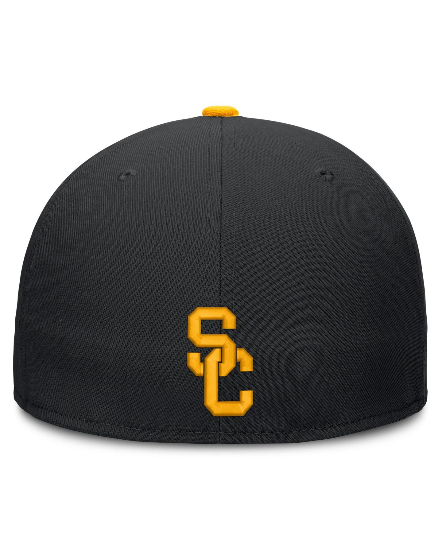 Мужская кепка Nike Black USC Trojans Dri-FIT Primetime Script Fitted Hat — фото 4