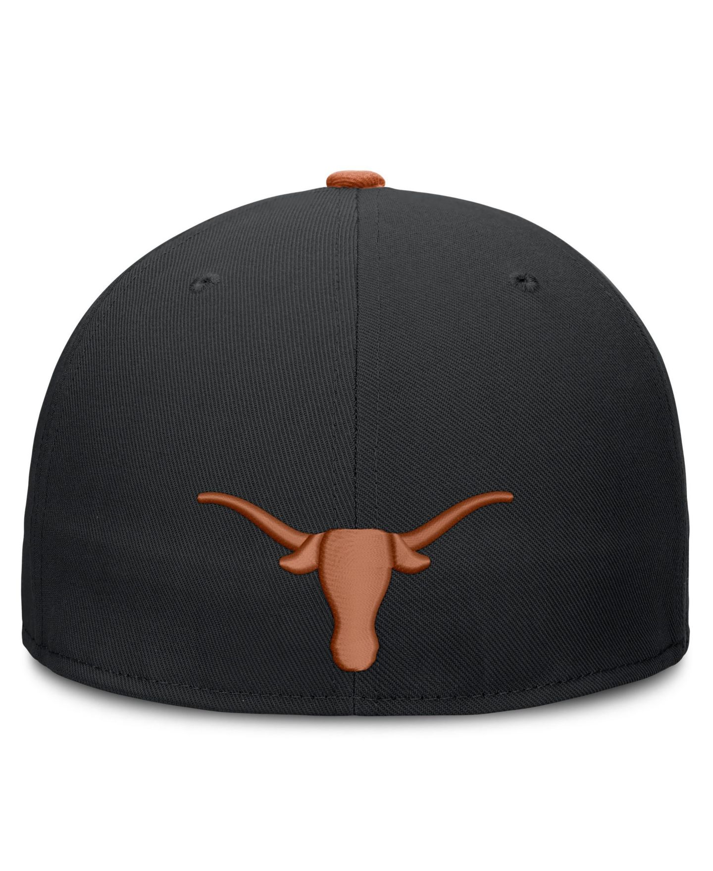 Мужская кепка Nike Black Texas Longhorns Dri-FIT Primetime Script Fitted Hat — фото 4