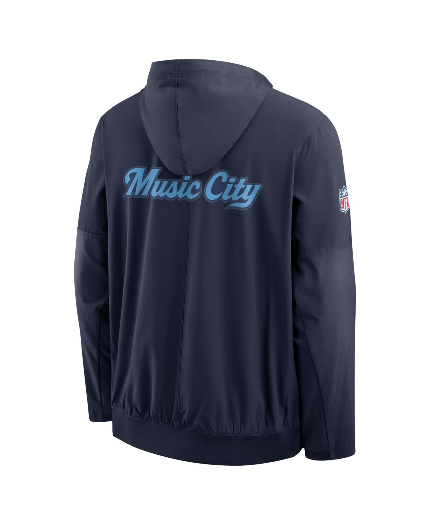 Мужская куртка Nike Navy Tennessee Titans 2026 Rivalries Collection Sideline Anorak Half-Zip — фото 5