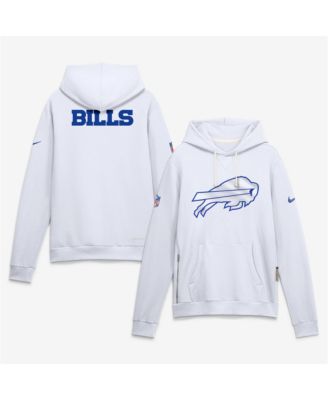 Nike - Men's  White Buffalo Bills Rivalries Collection Standard Issue Sideline Pullover Hoodie White