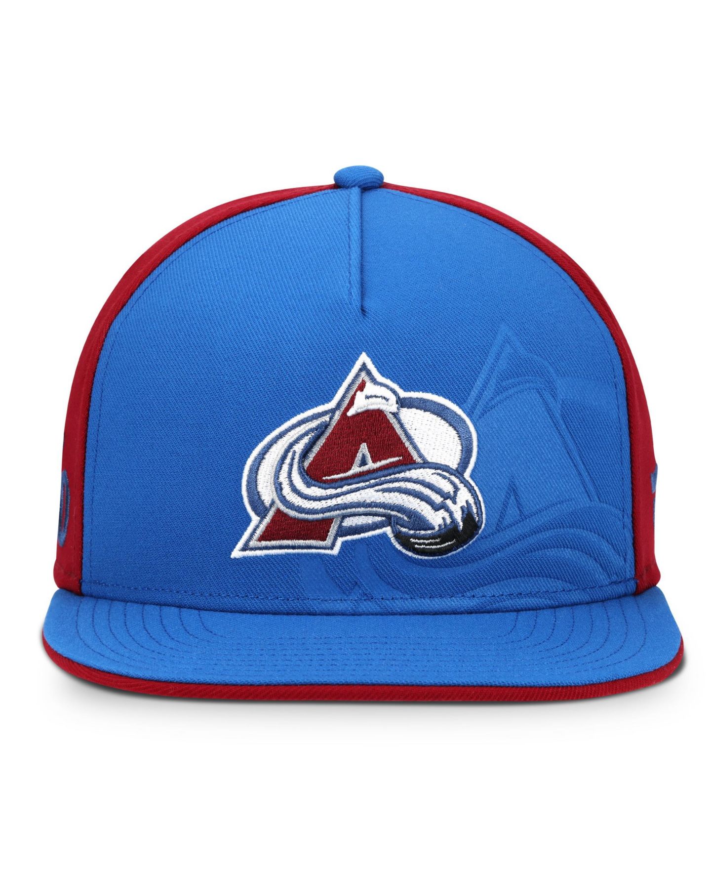Мужская кепка Fanatics Blue/Burgundy Colorado Avalanche Snapback Hat — фото 2