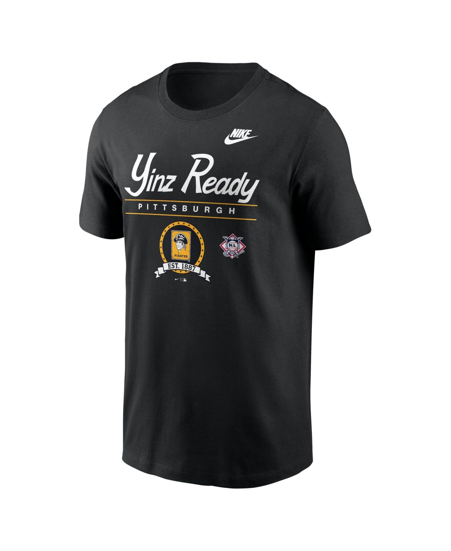 Мужская футболка Nike Black Pittsburgh Pirates Cooperstown Graphic — фото 3