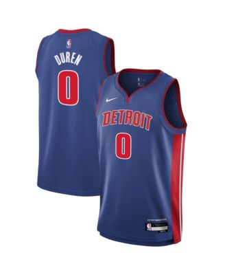 Big Boys and Girls Jalen Duren Blue Detroit Pistons Swingman Jersey - Icon Edition