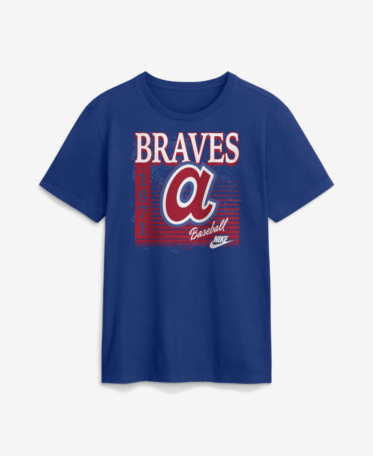 Nike Men's Royal Atlanta Braves Cooperstown Logo T-Shirt