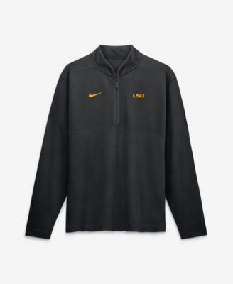 Men's Black LSU Tigers Dri-FIT Victory Half-Zip Pullover