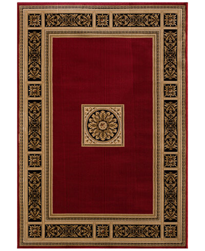 KM Home Sanford Milan Red Area Rugs