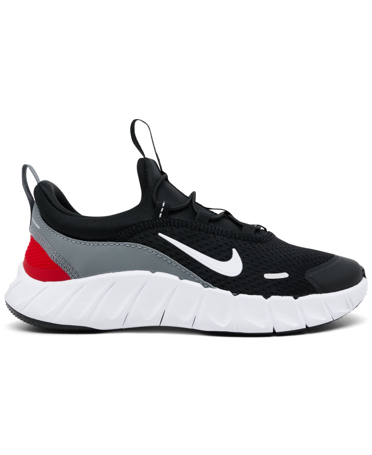 Детские кроссовки Nike Little Kids' Free Ride Elastic Lace Running, цвет: Чёрный / Белый — фото 2