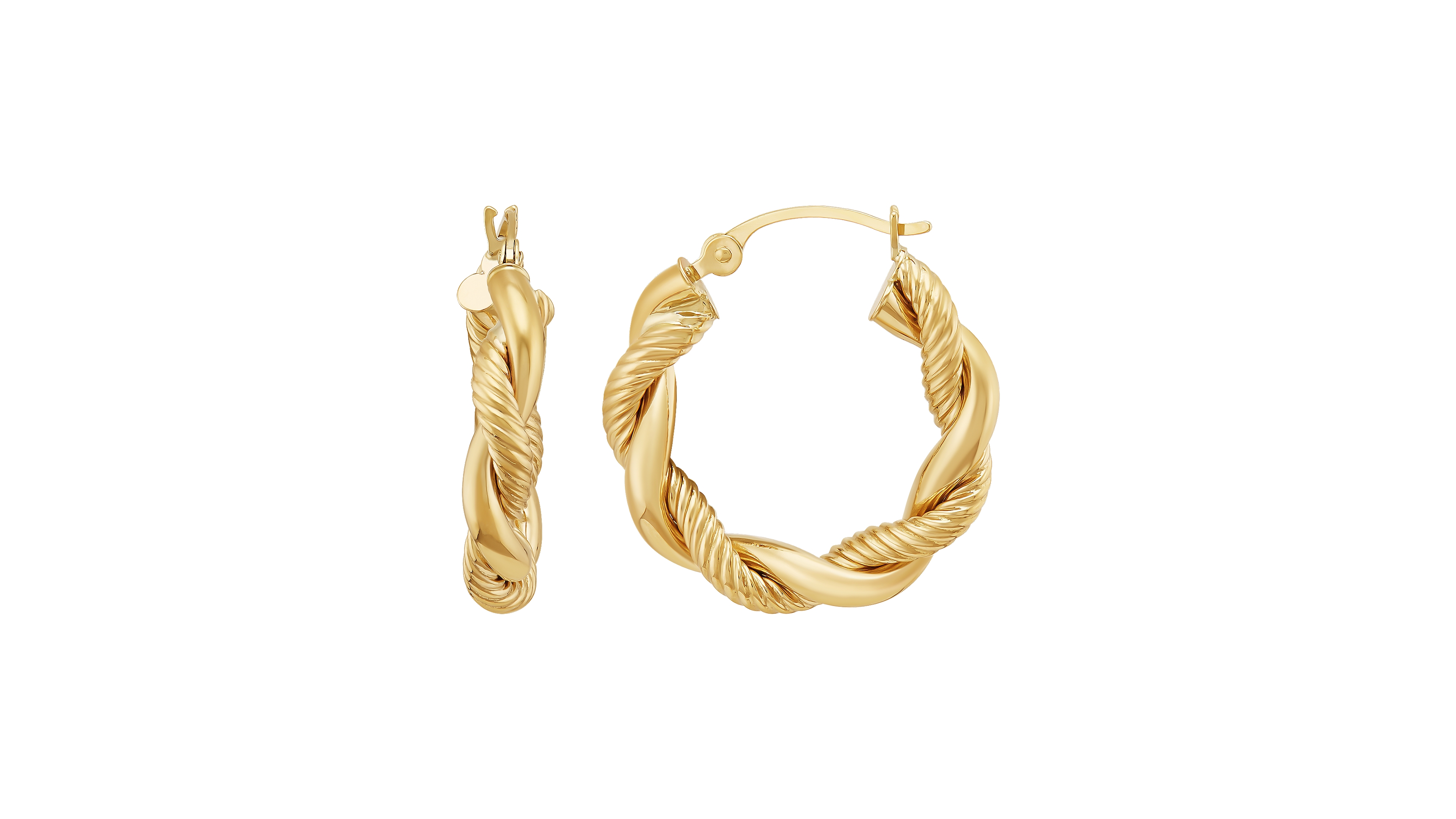 Italian Gold Polished Tube Hoop Earrings, 2x20mm in 10k Yellow Gold, Created for Macy's
