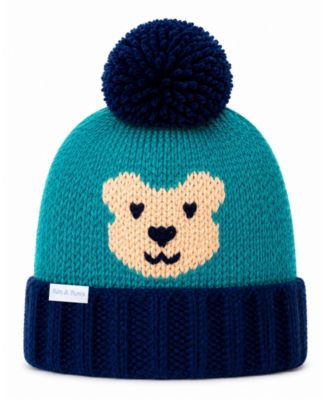 Teddy Bear Pom Pom Beanie