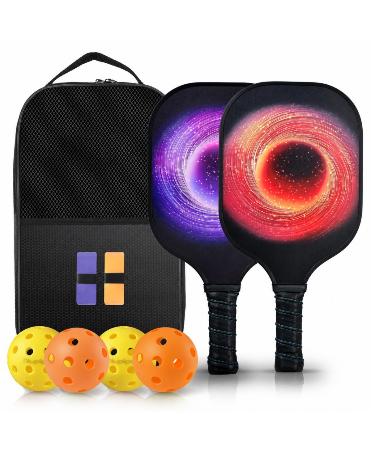 Sportneer Usapa Approved Fiberglass Pickleball Paddles Set With Balls And Carry Bag Lightweight For All Players