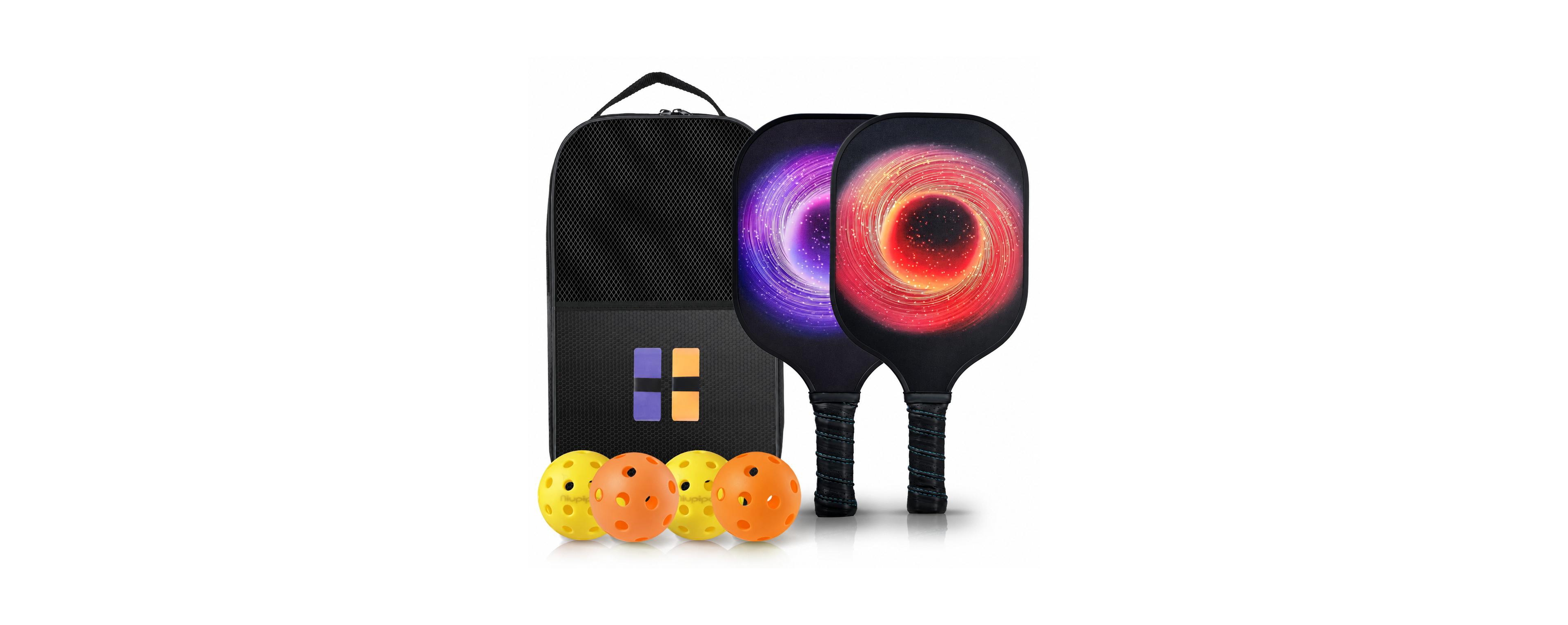 Sportneer Usapa Approved Fiberglass Pickleball Paddles Set With Balls And Carry Bag Lightweight For All Players