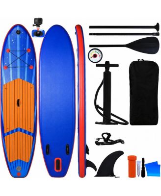 9'9" Inflatable Stand Up Paddle Board with Accessories All Skill Level Friendly