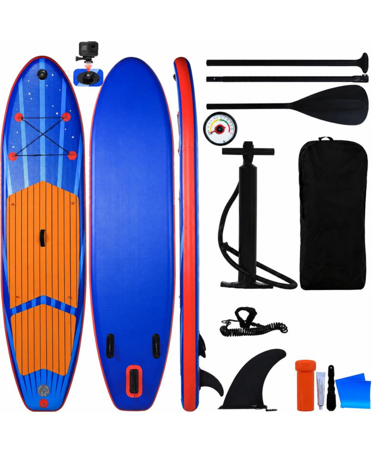 Furlihong 9'9" Inflatable Stand Up Paddle Board with Accessories All Skill Level Friendly