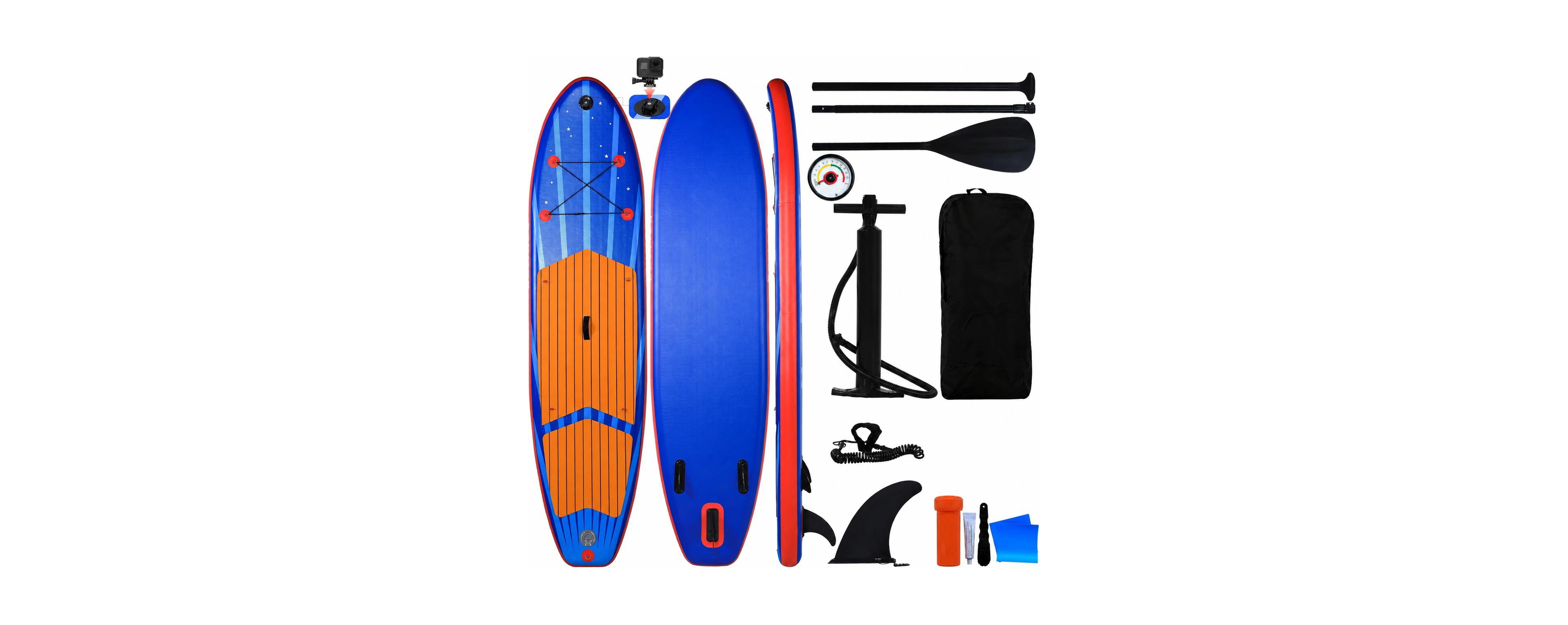 Furlihong 9'9" Inflatable Stand Up Paddle Board with Accessories All Skill Level Friendly