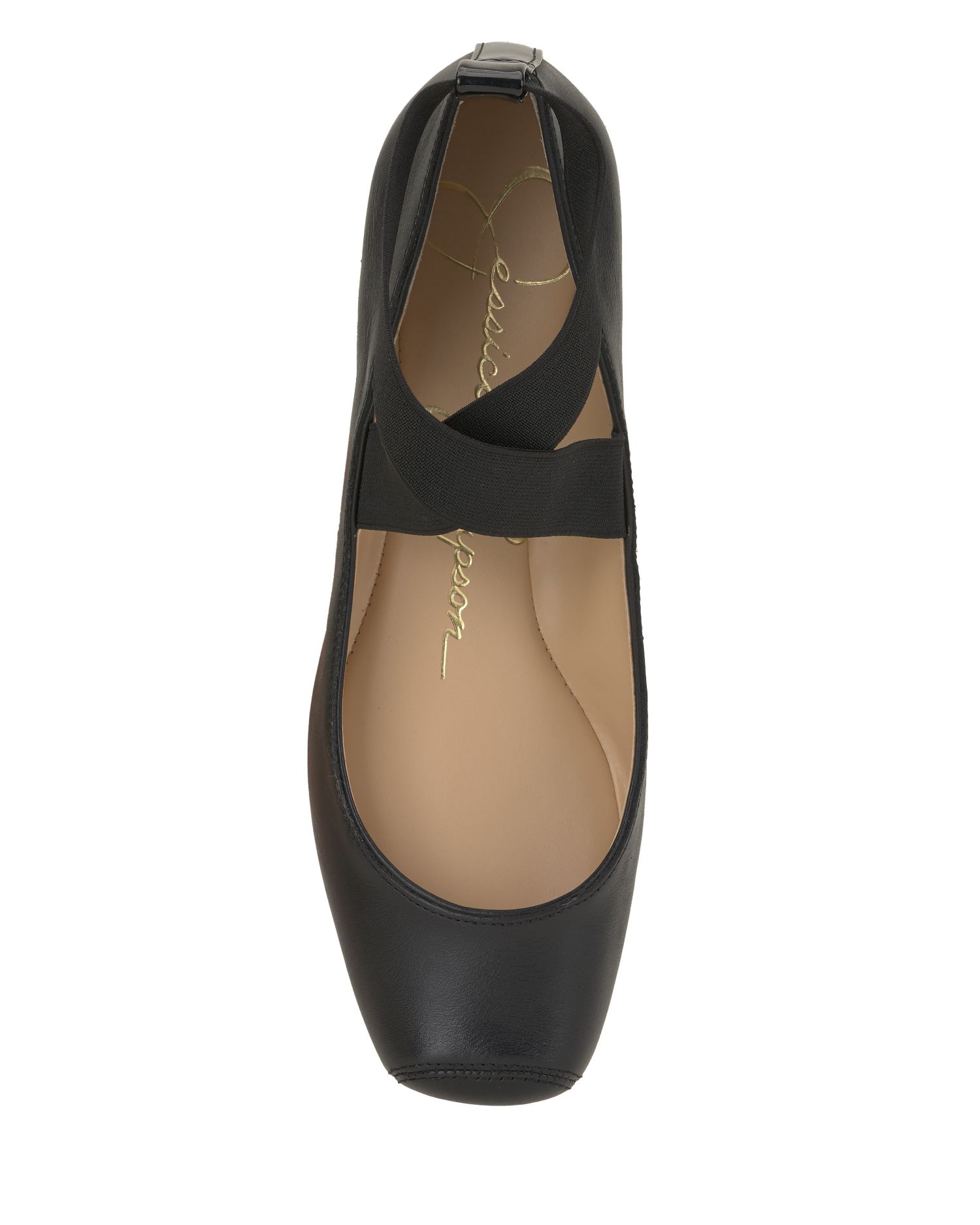 Women's Mandalaye Elastic Criss-Cross Ankle Strap Ballet Flats