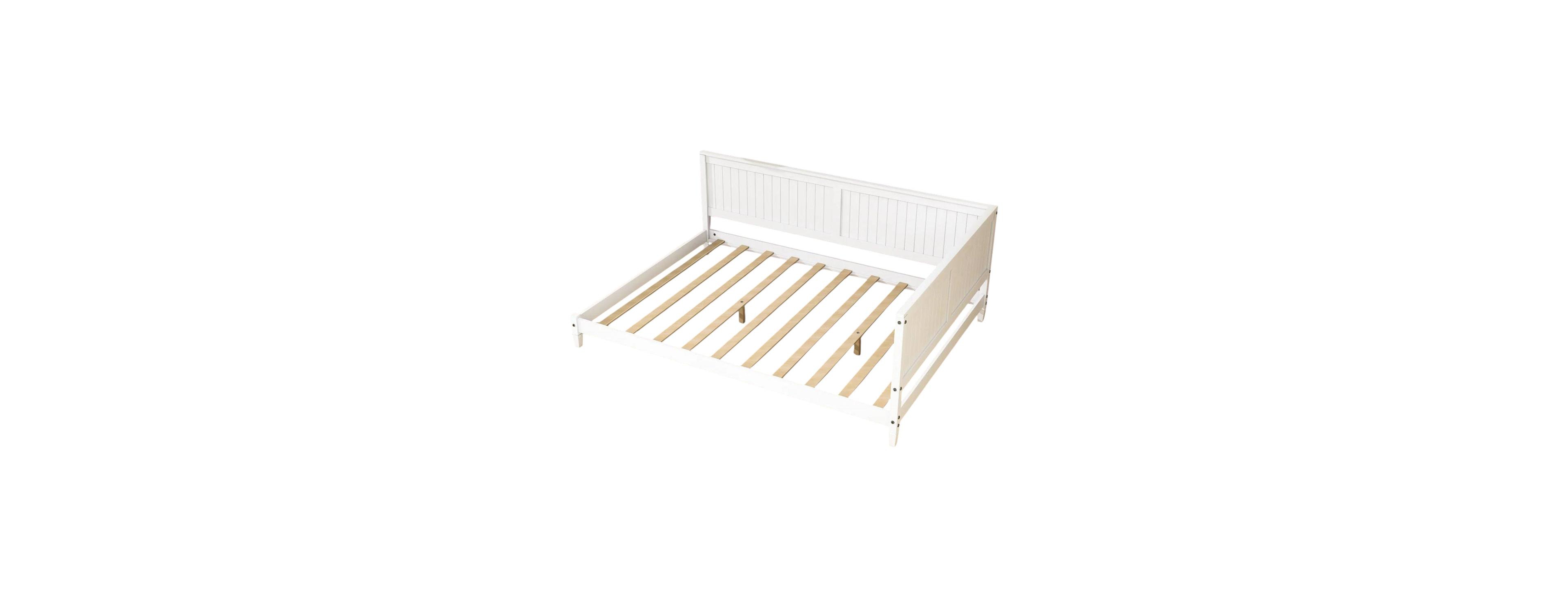 Slickblue Full Size Wood Daybed Frame for Bedroom Guest Room and Living Space