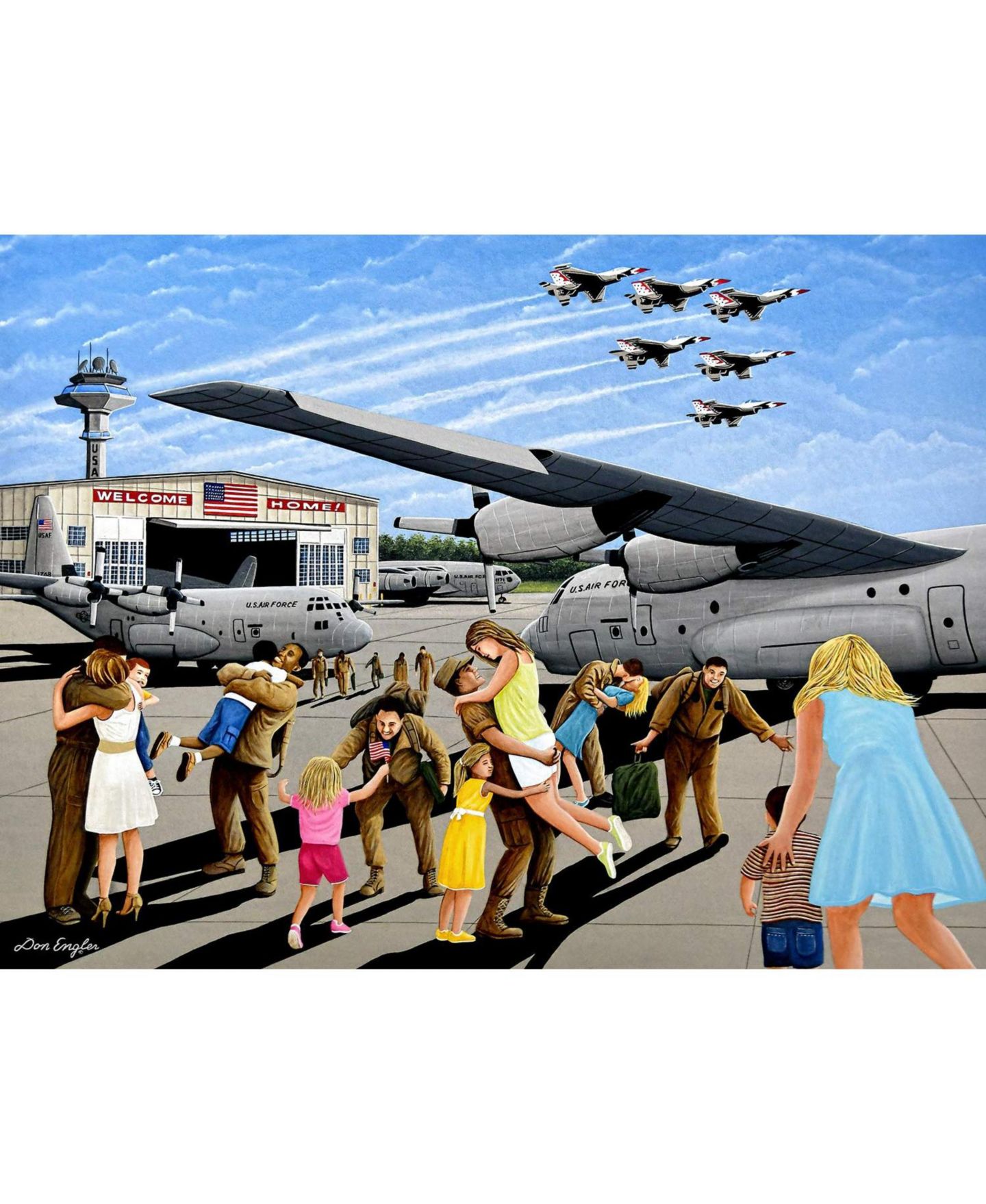 Детский пазл SunsOut Family Welcome 1000 Piece Jigsaw Puzzle, от 15 лет — фото 4