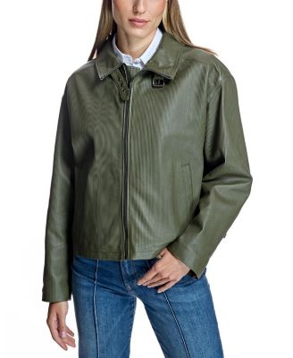 Women's Moto Oversized Leather Jacket