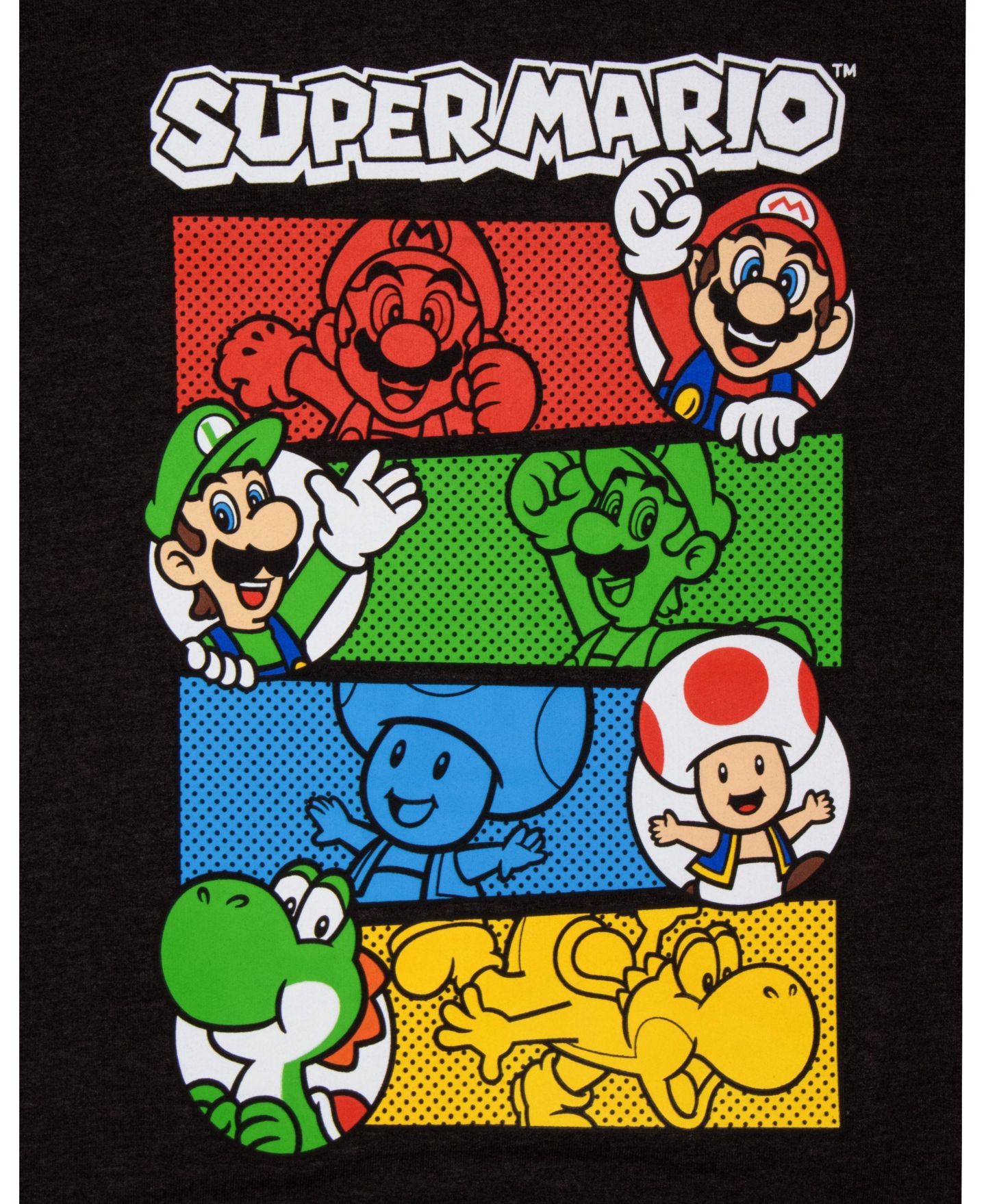 Комплект Mario Nintendo 4-8 Super Hoodie and T-Shirt, 2-Piece Set для мальчиков, цвет: Чёрный / Синий — фото 5