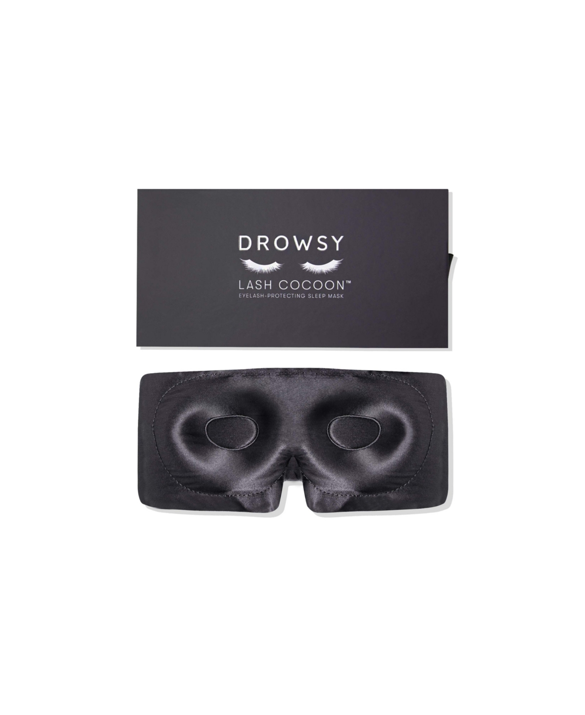 Drowsy Eyelash Protecting Silk Sleep Mask - Moonlight Shadow