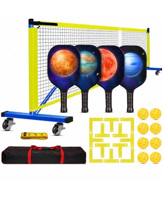 Portable Wooden Paddle Game Set With Carry Bag Regulation Size Stable Frame Easy Setup All Weather Indoor Outdoor