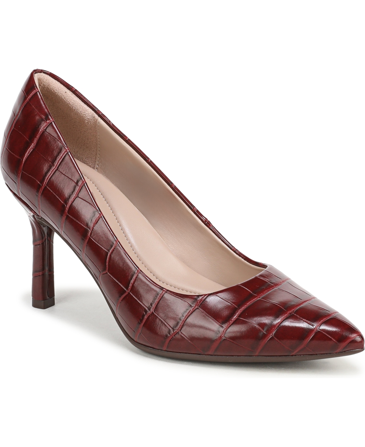 Naturalizer Women's Glimmer Pointed Toe Stiletto Pumps In Merlot Red