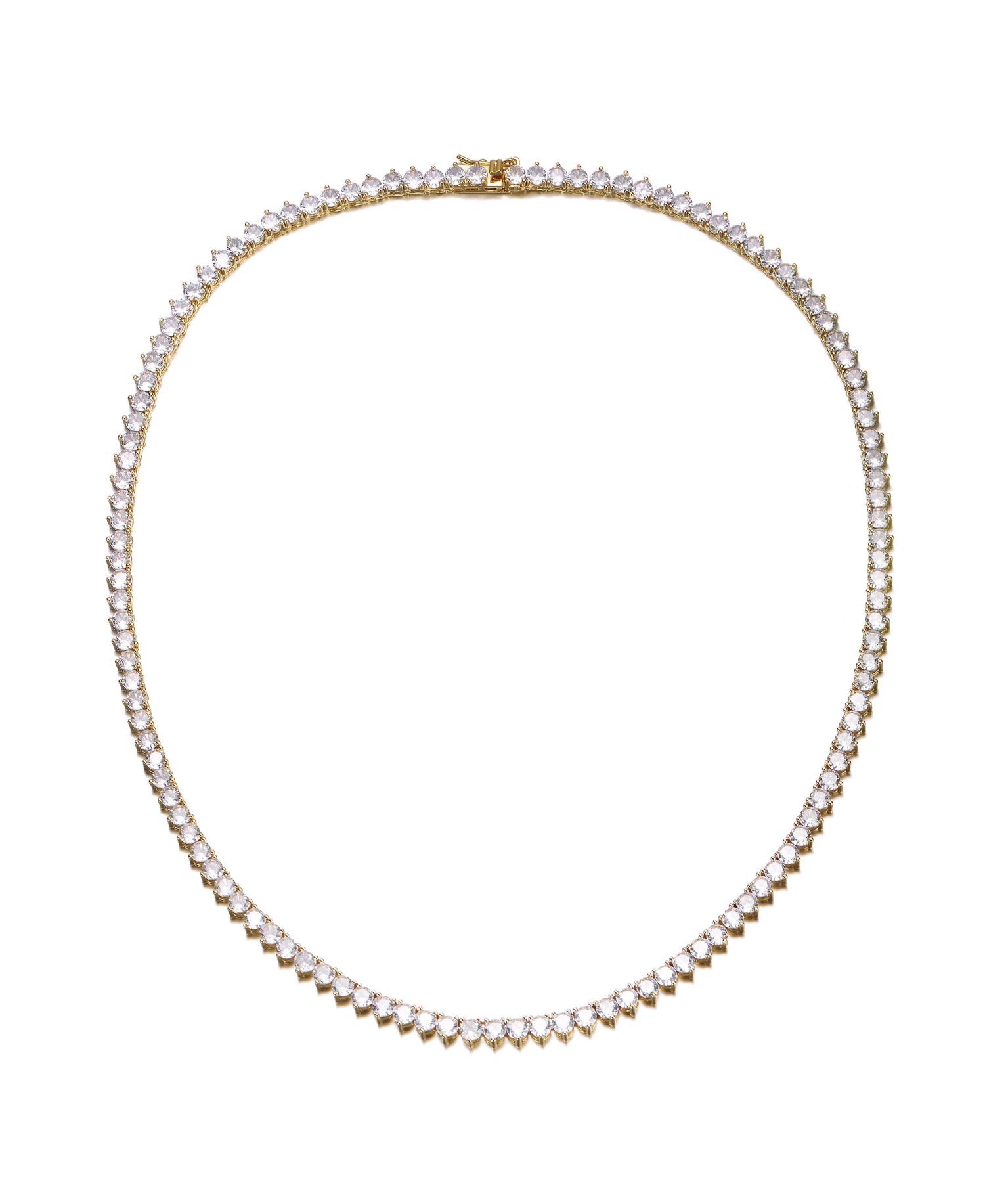 Minimalist Cubic Zirconia 4MM Tennis Necklace