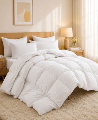 Heavyweight White Goose Feather and Down Comforter, Twin