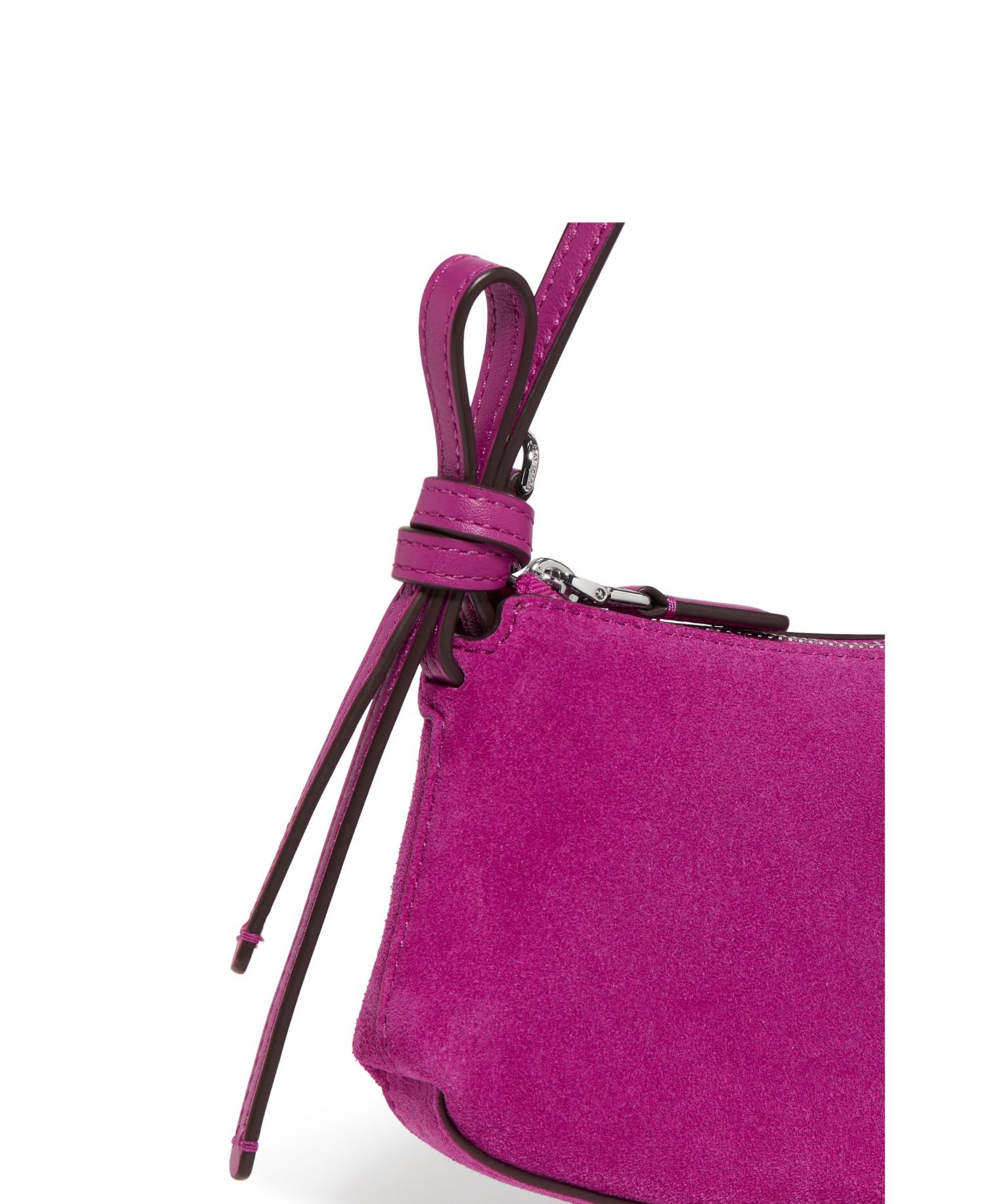 Loop Suede Pochette Small Shoulder Handbag