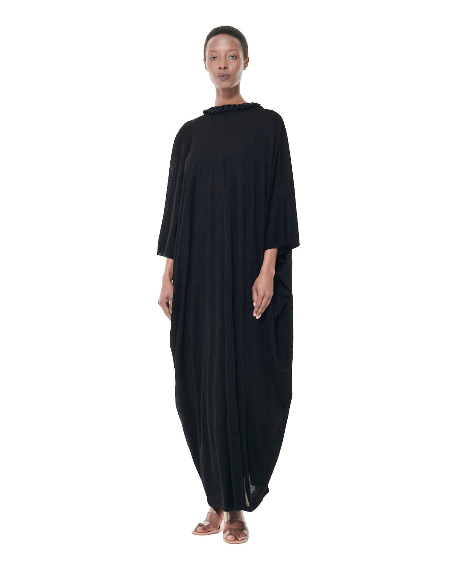 Women's Stretch-Knit Covered Chain Detail Kaftan