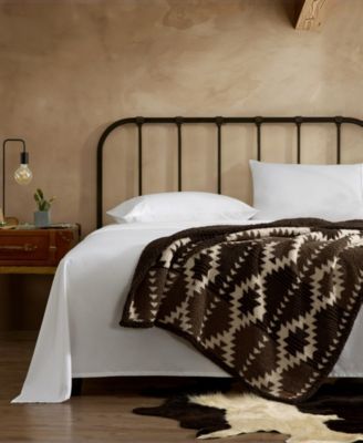 Dusty Trails Sherpa Throw, 60" X 50"