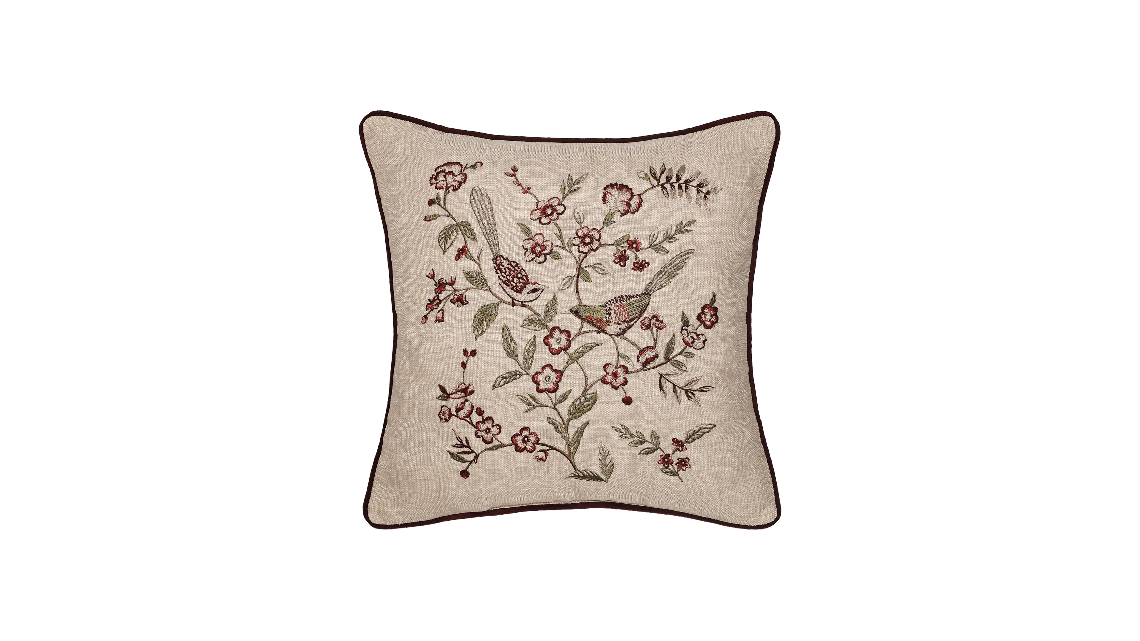 J Queen New York The Grove Embroidered Decorative Pillow, 18" x 18"