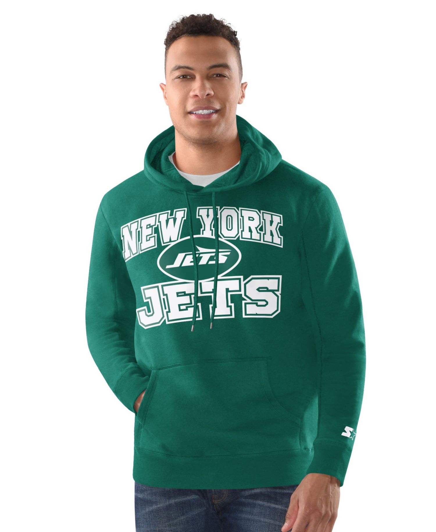 Men's Green New York Jets Hoodie and Cuffed Knit Hat Combo Pack